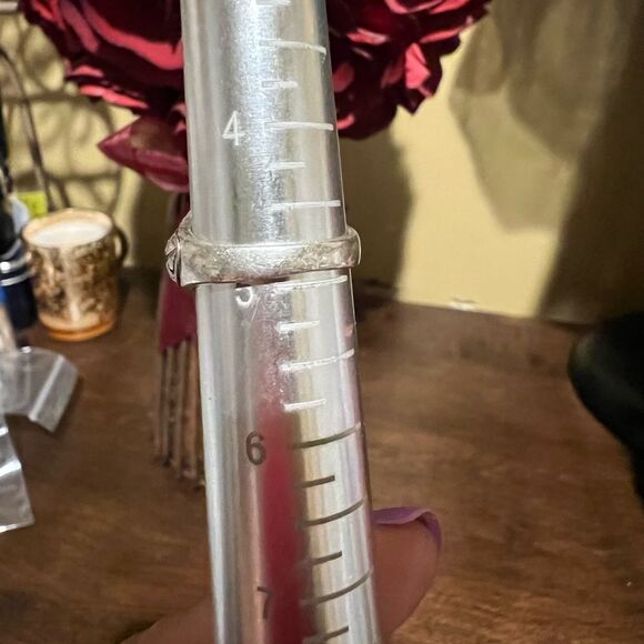 925 SU Native American Amethyst Ring Sz 5 Sterling silver - Picture 5 of 5